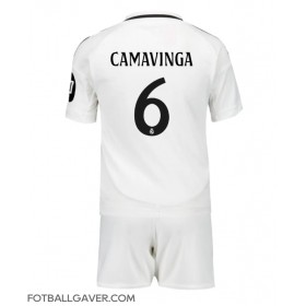 Real Madrid Eduardo Camavinga #6 Fotballklær Hjemmedraktsett Barn 2024-25 Kortermet (+ korte bukser)